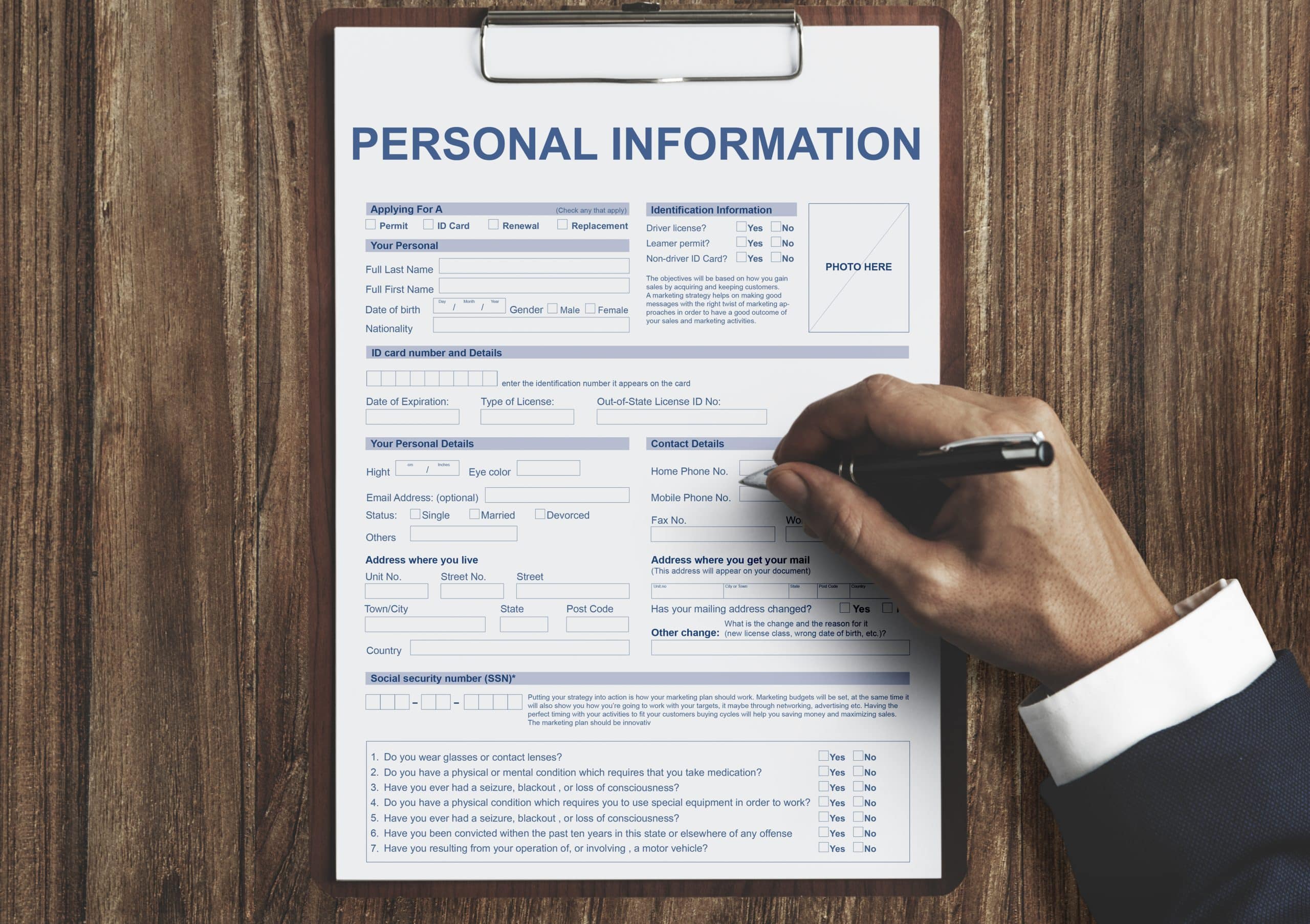 Curriculum Vitae discriminations